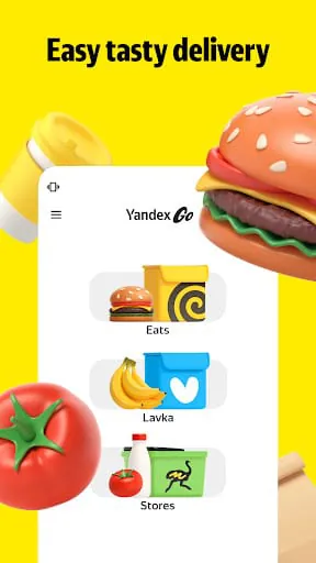Yandex Go: Taxi Food Delivery