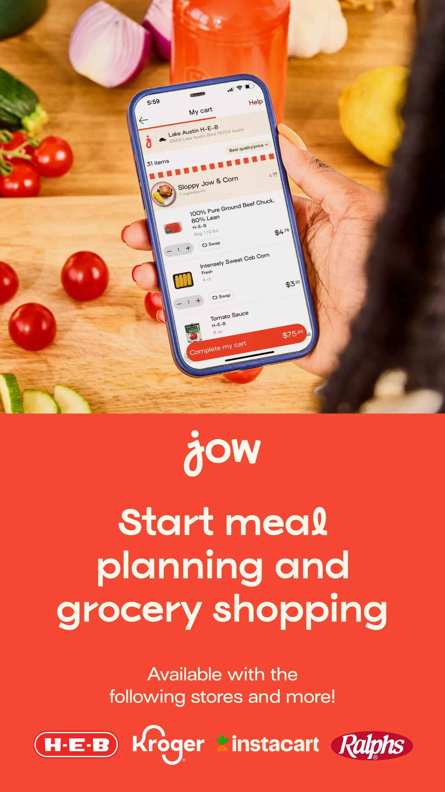 Jow - easy recipes & groceries