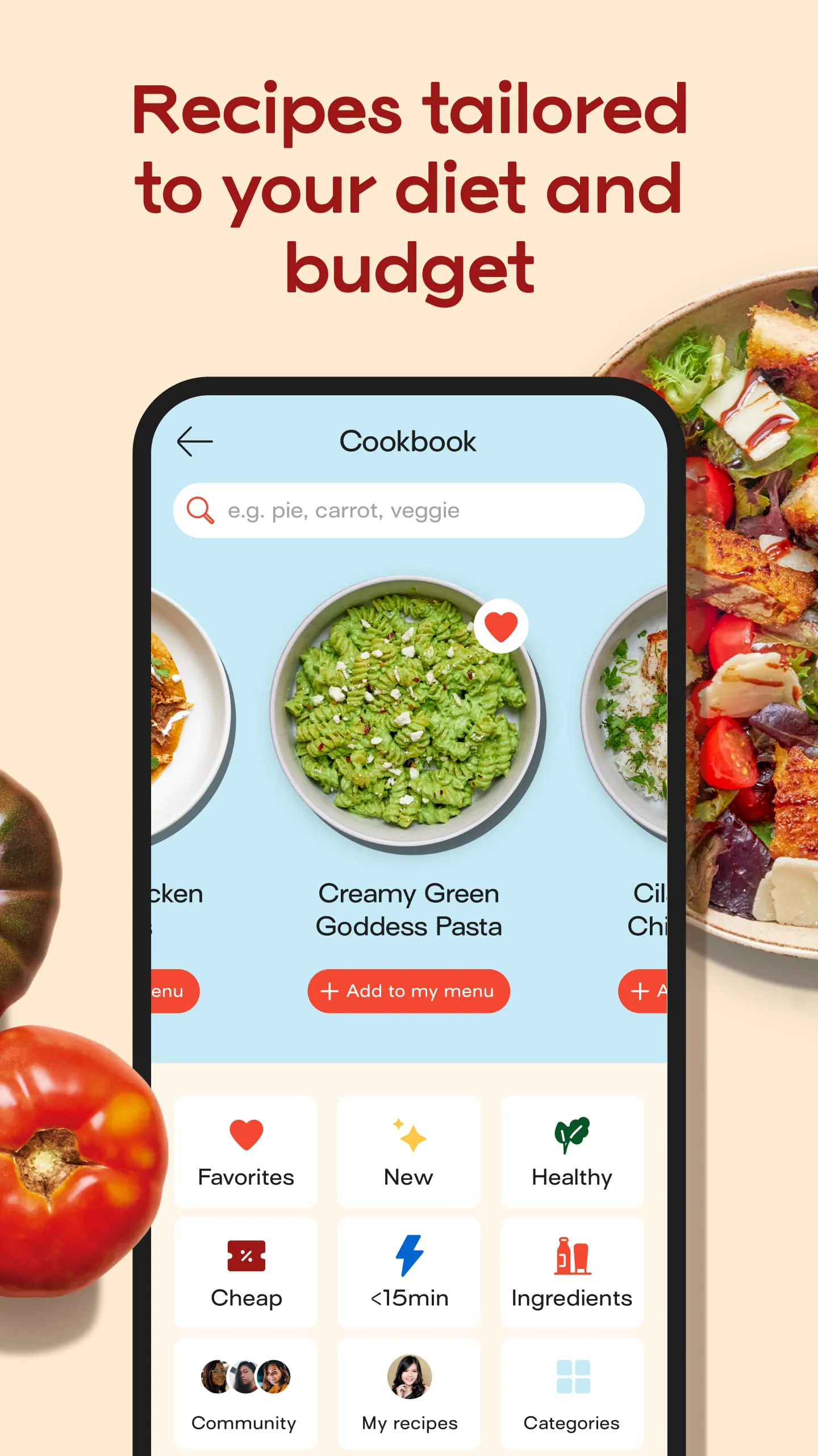 Jow - easy recipes & groceries