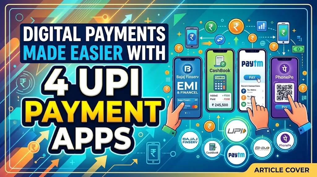 Digital Payments Made Easier with 4 UPI Payment Apps