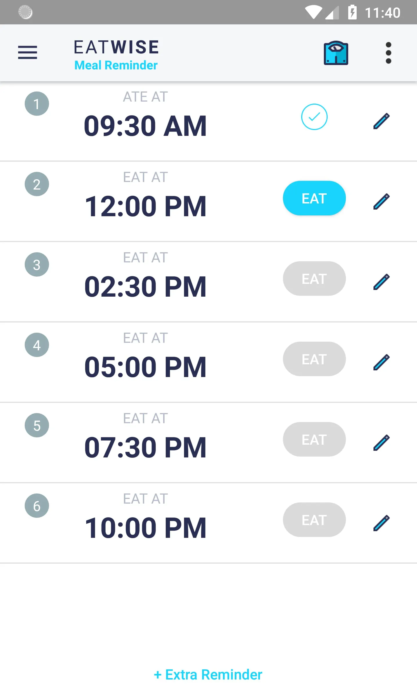 EatWise - Meal Reminder