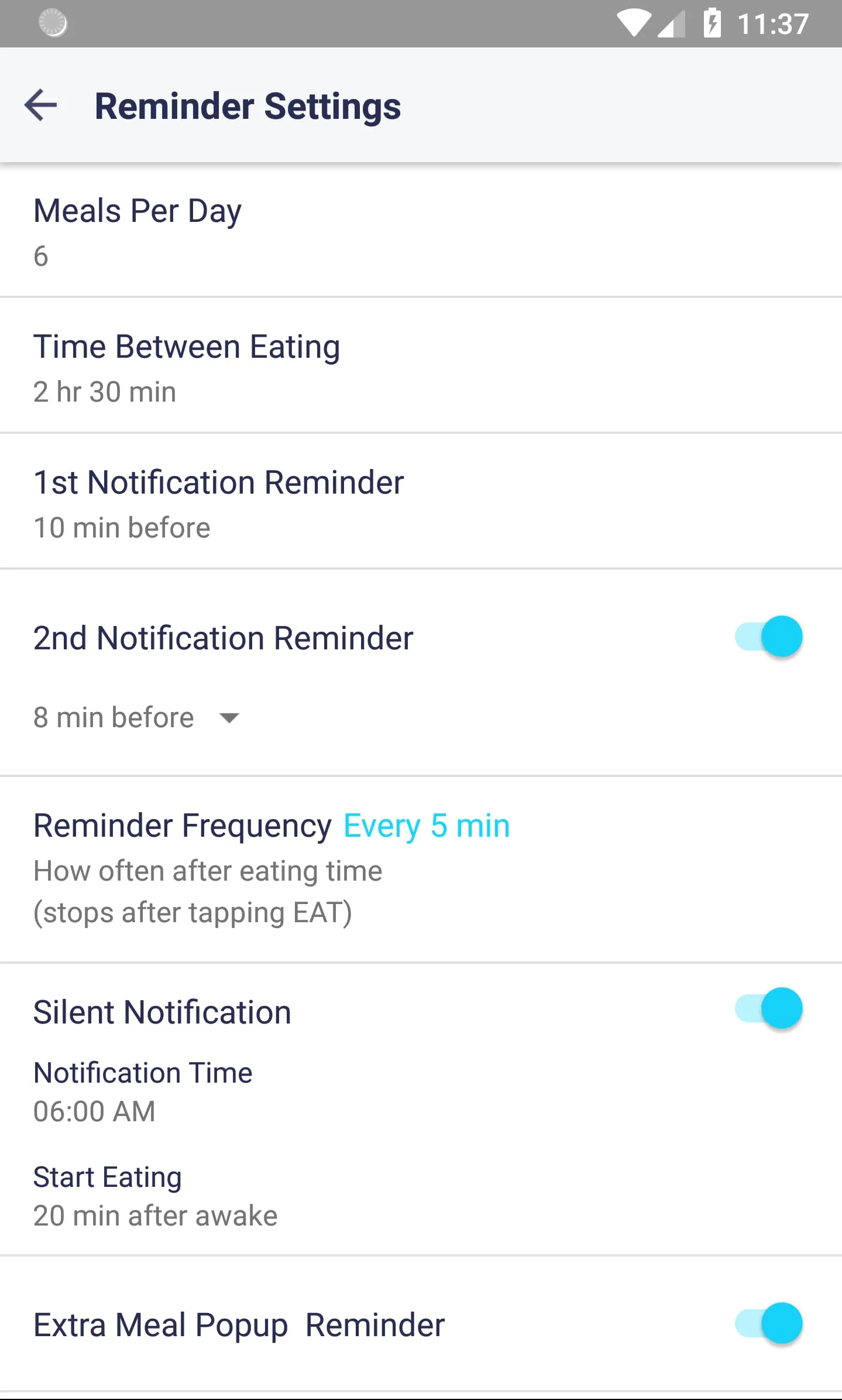EatWise - Meal Reminder