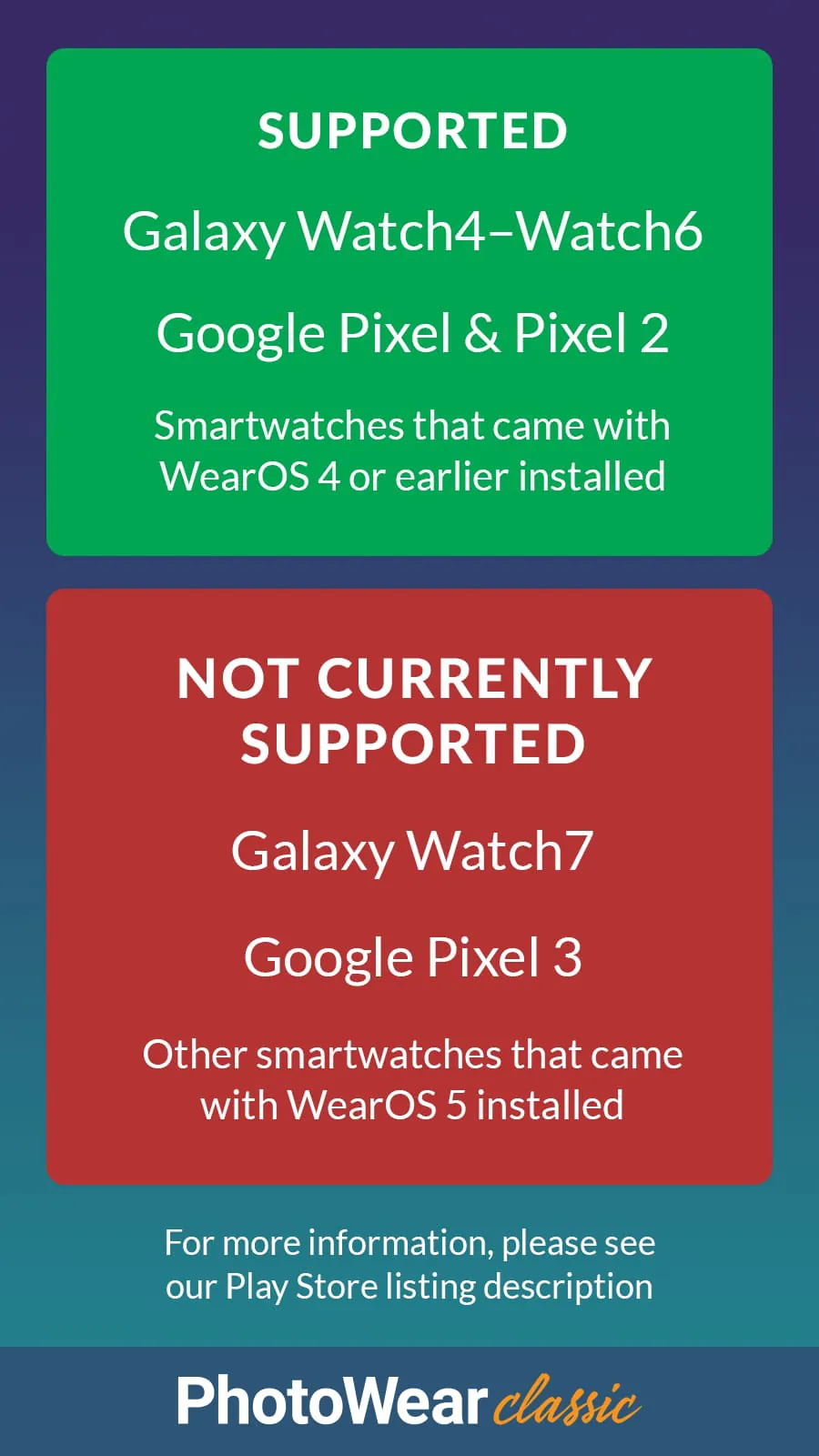 PhotoWear Classic Watch Face