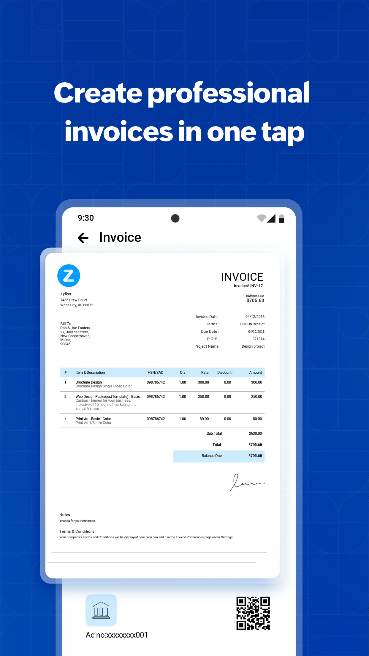 Zoho Invoice - Invoice Maker