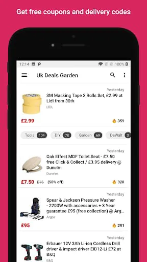 Screwfix, Wickes, Asda - UK