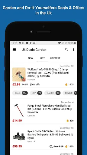 Screwfix, Wickes, Asda - UK