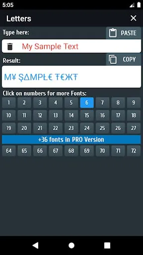 Cool text and symbols