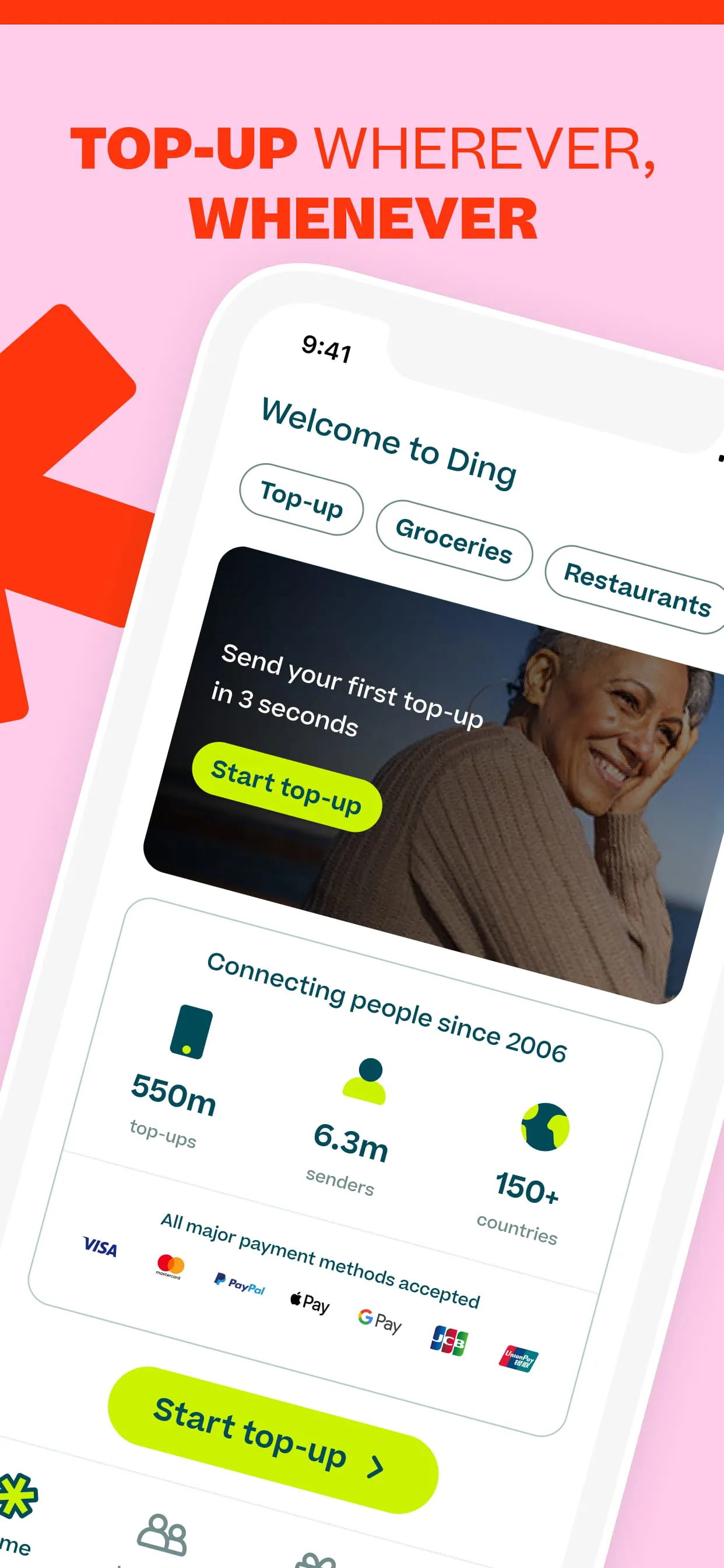 Ding Top-up: Mobile Recharge