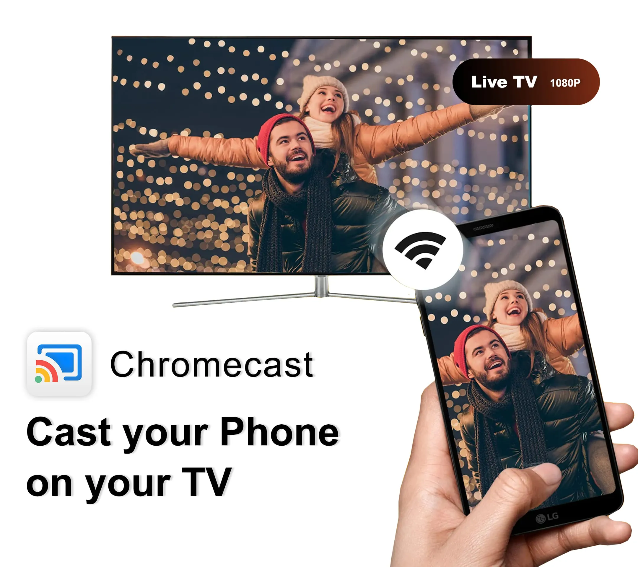 TV Screen Chromecast Mirroring