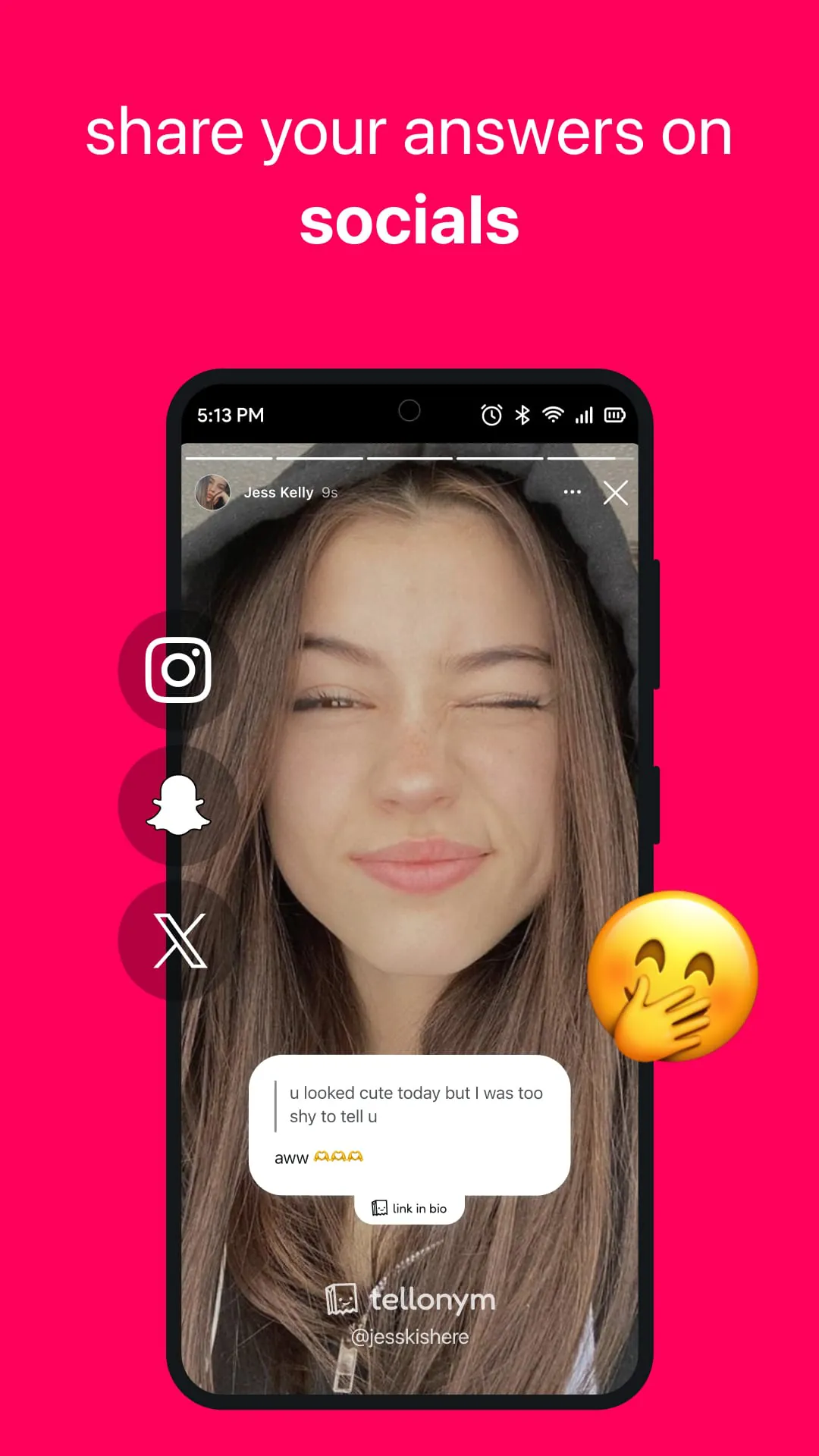 Tellonym: anonymous questions