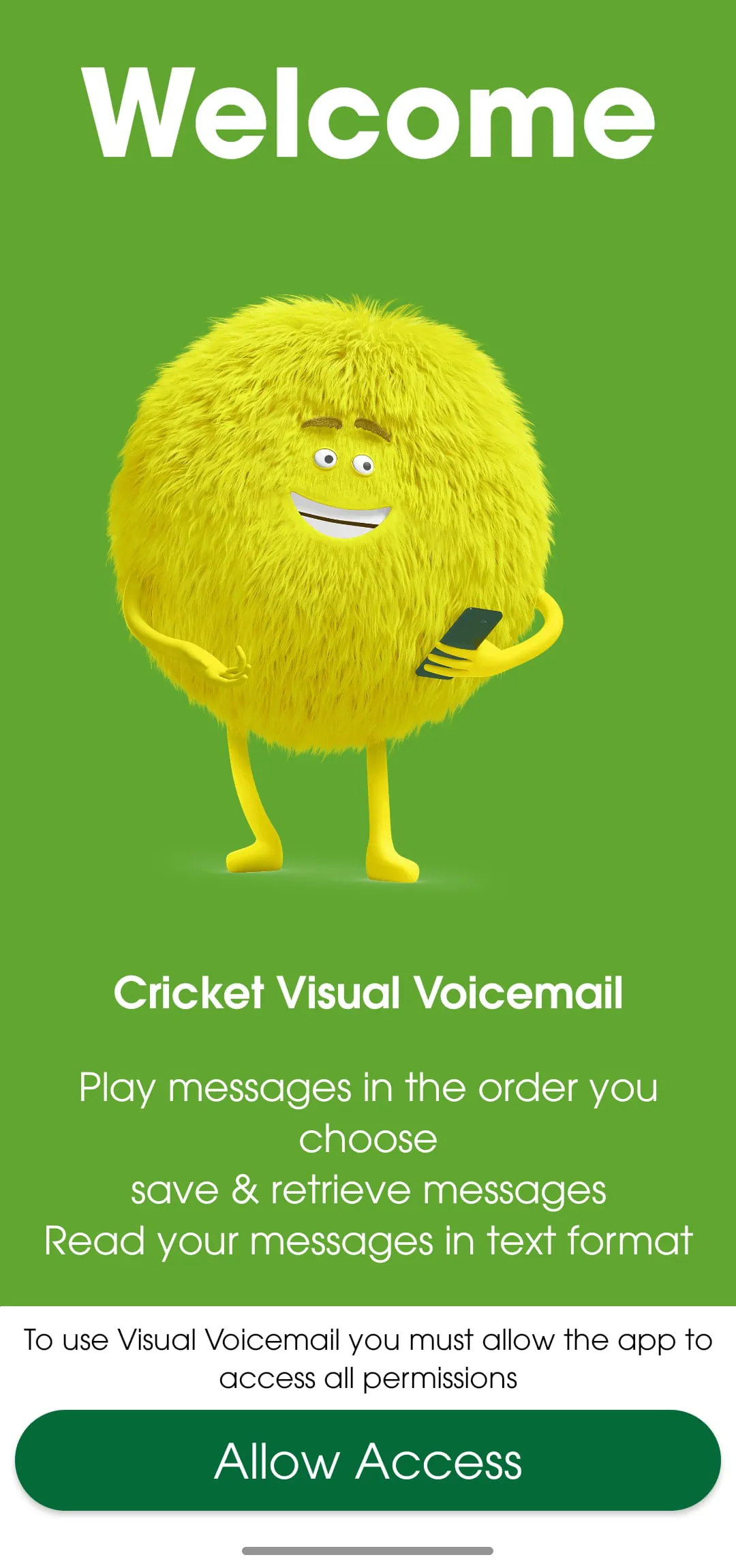 Cricket Visual Voicemail