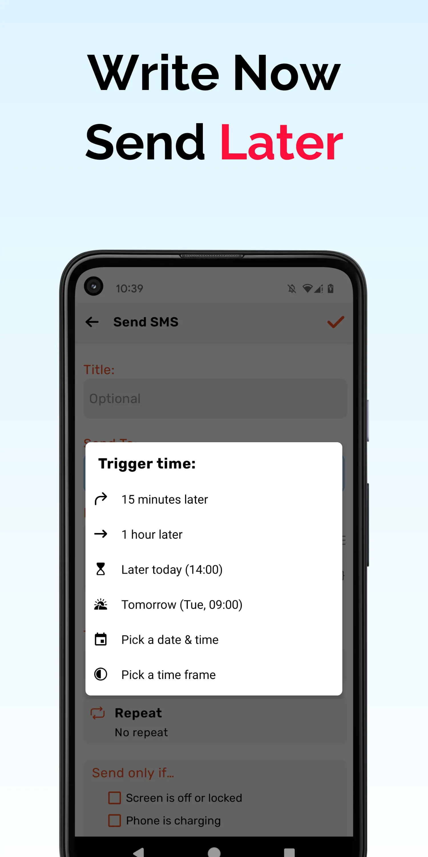 Auto Text: Message Scheduler