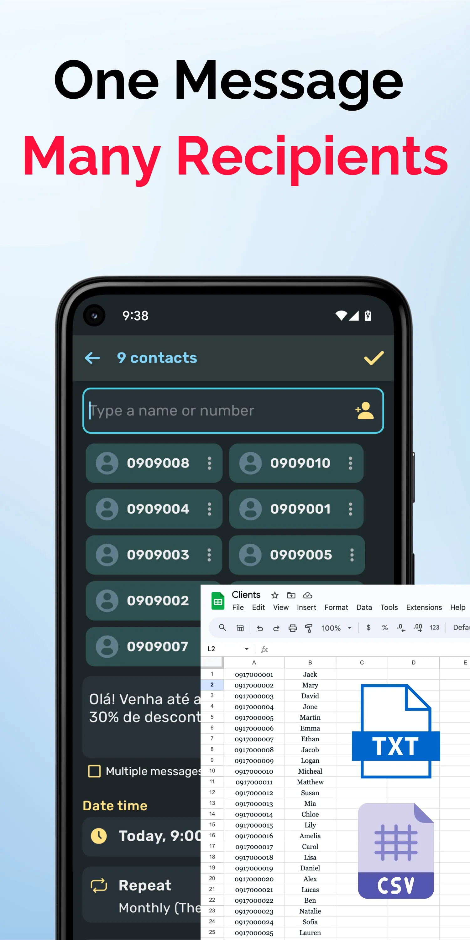 Auto Text: Message Scheduler