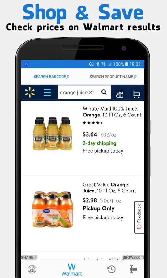 Barcode Scanner for Walmart -