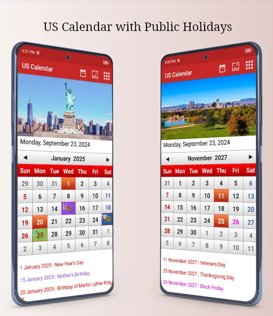 US Calendar 2024