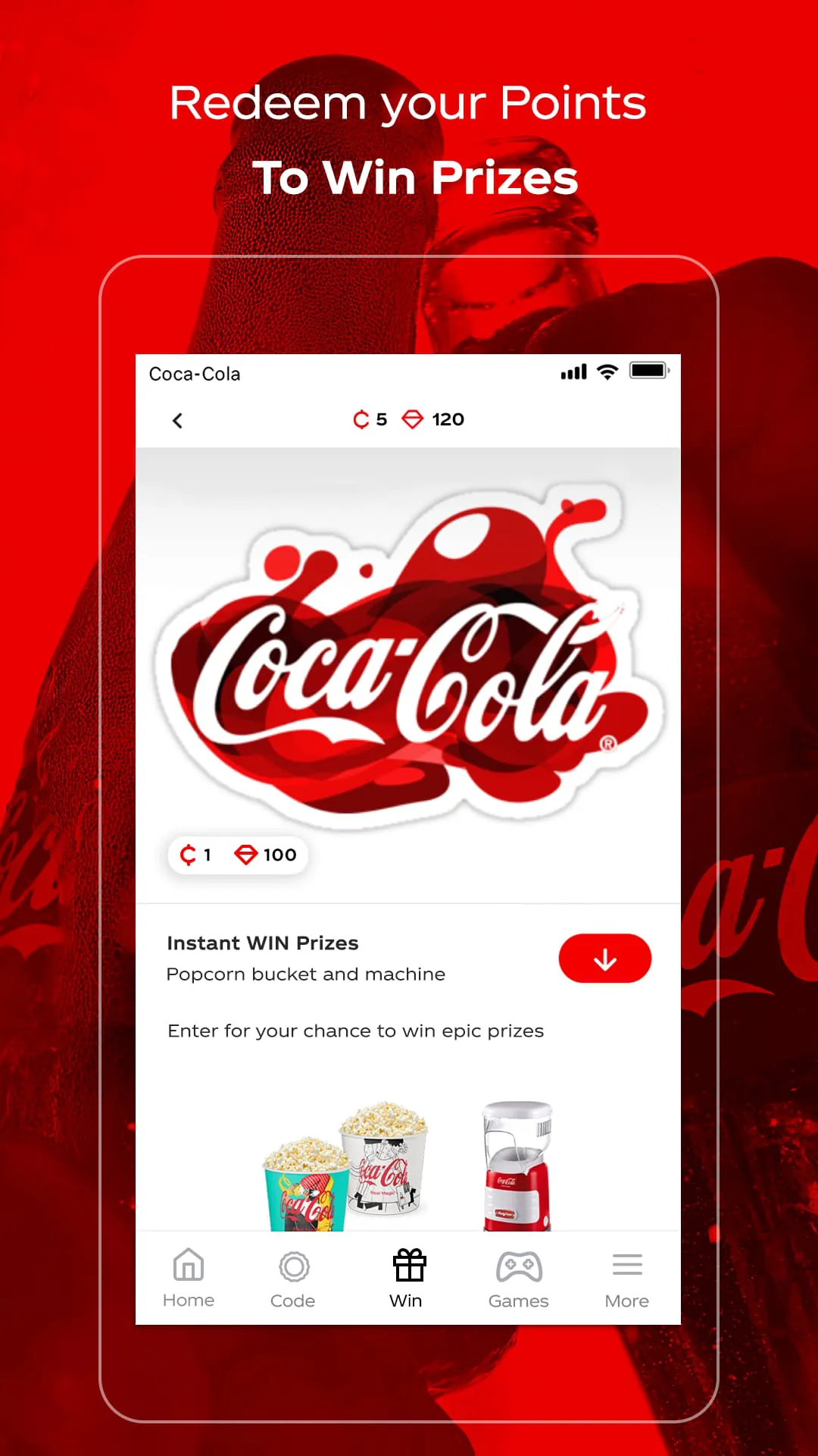 Coca-Cola: Play & Win Prizes