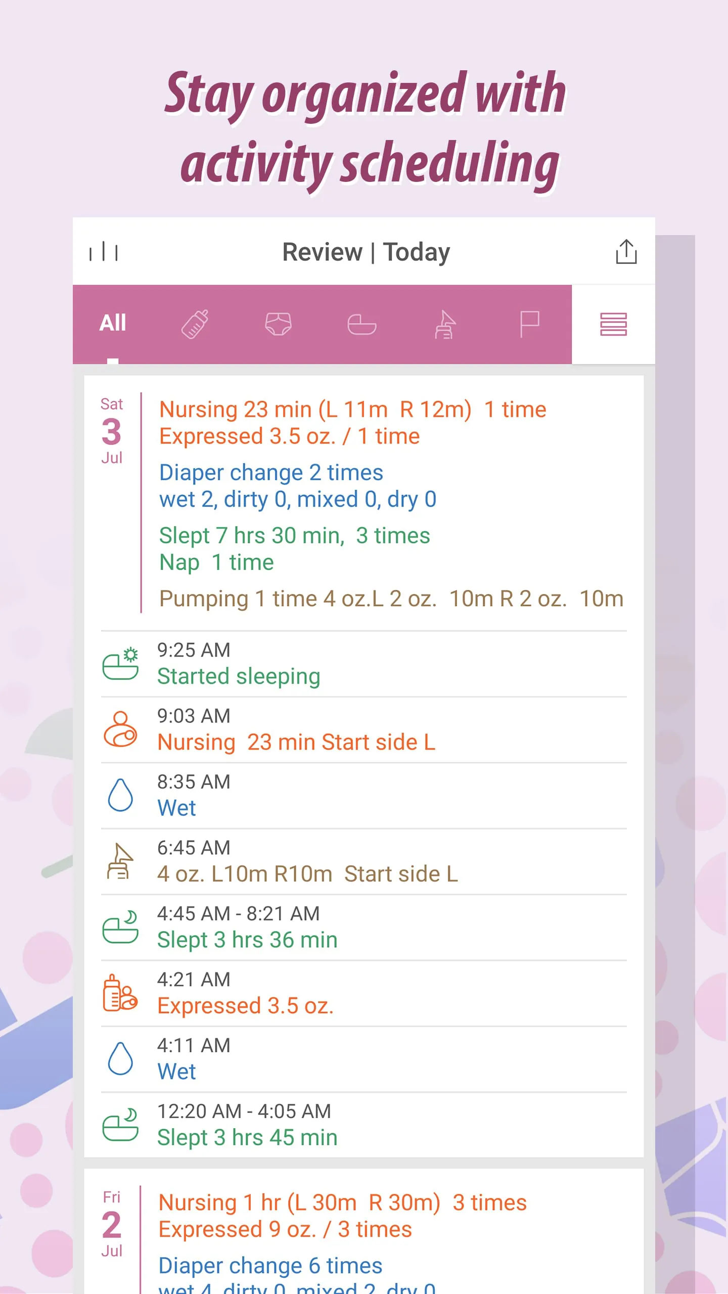 Baby Tracker - Newborn Log
