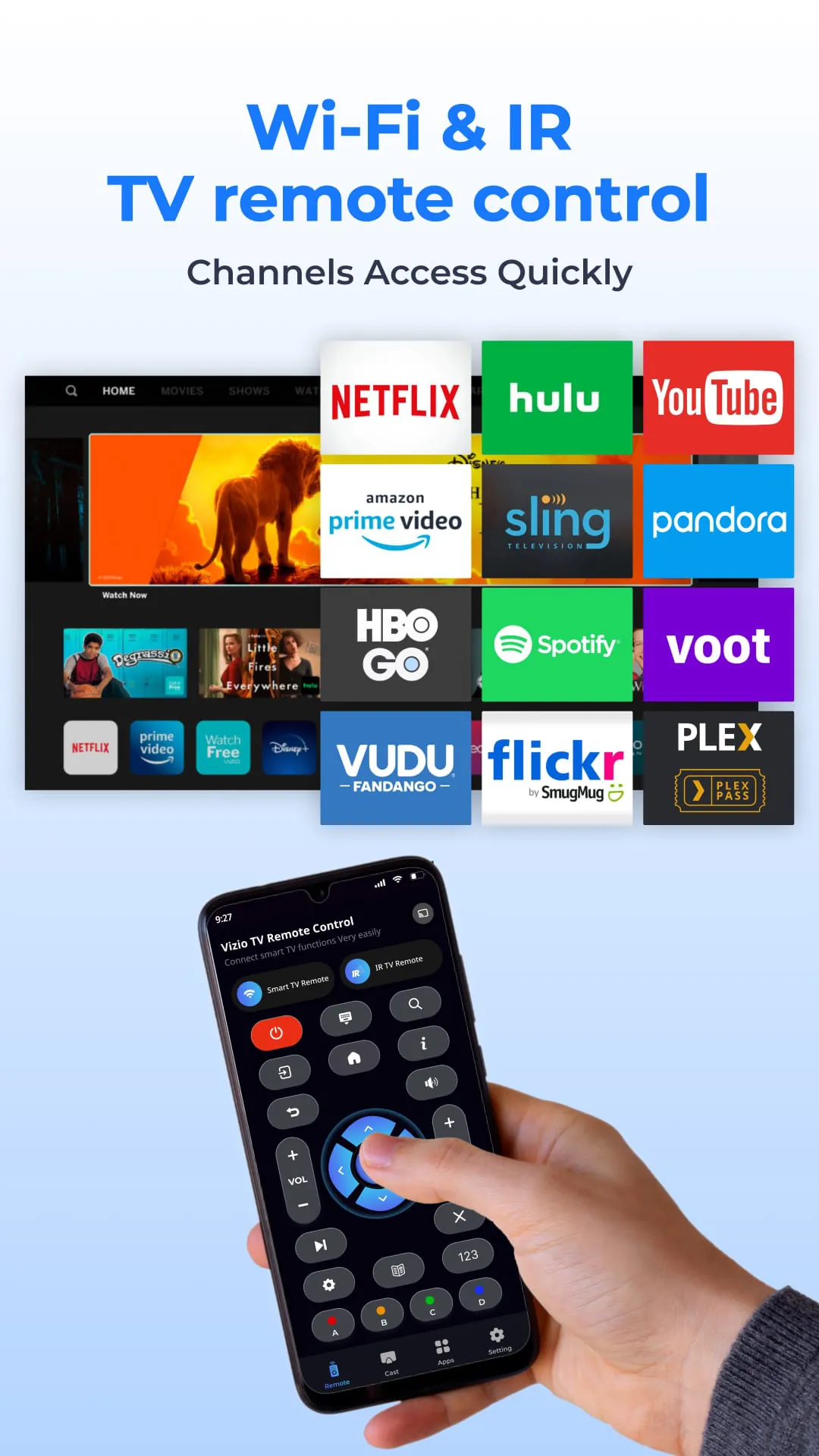 Remote for Vizio TV | Cast