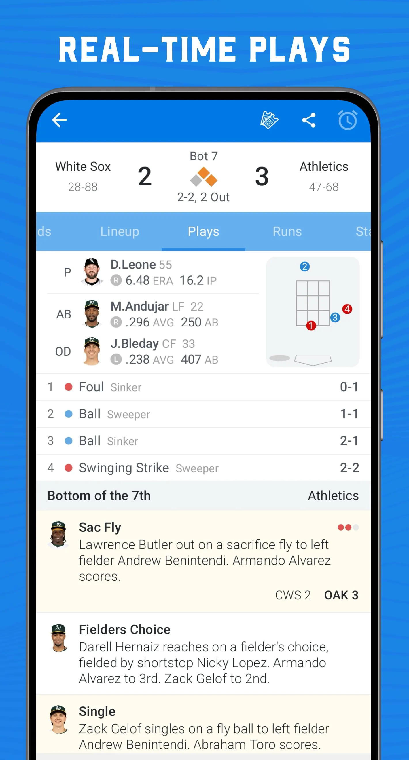 Scores App: MLB Baseball