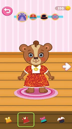 Glitter Dress Coloring Game