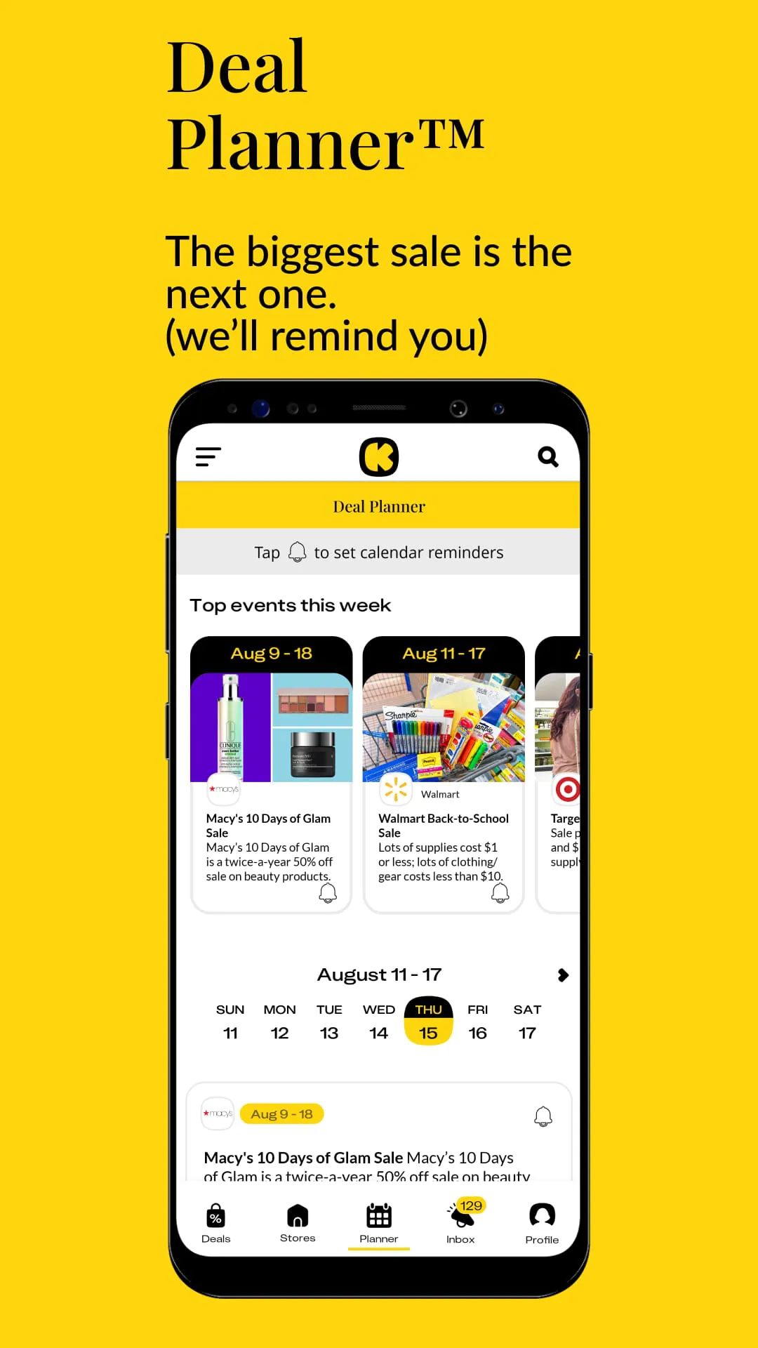 KCL: Coupons, Deals, Discounts