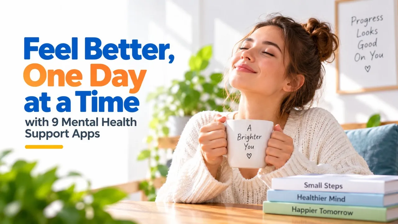 Feel Better, One Day at a Time with 9 Mental Health Support Apps