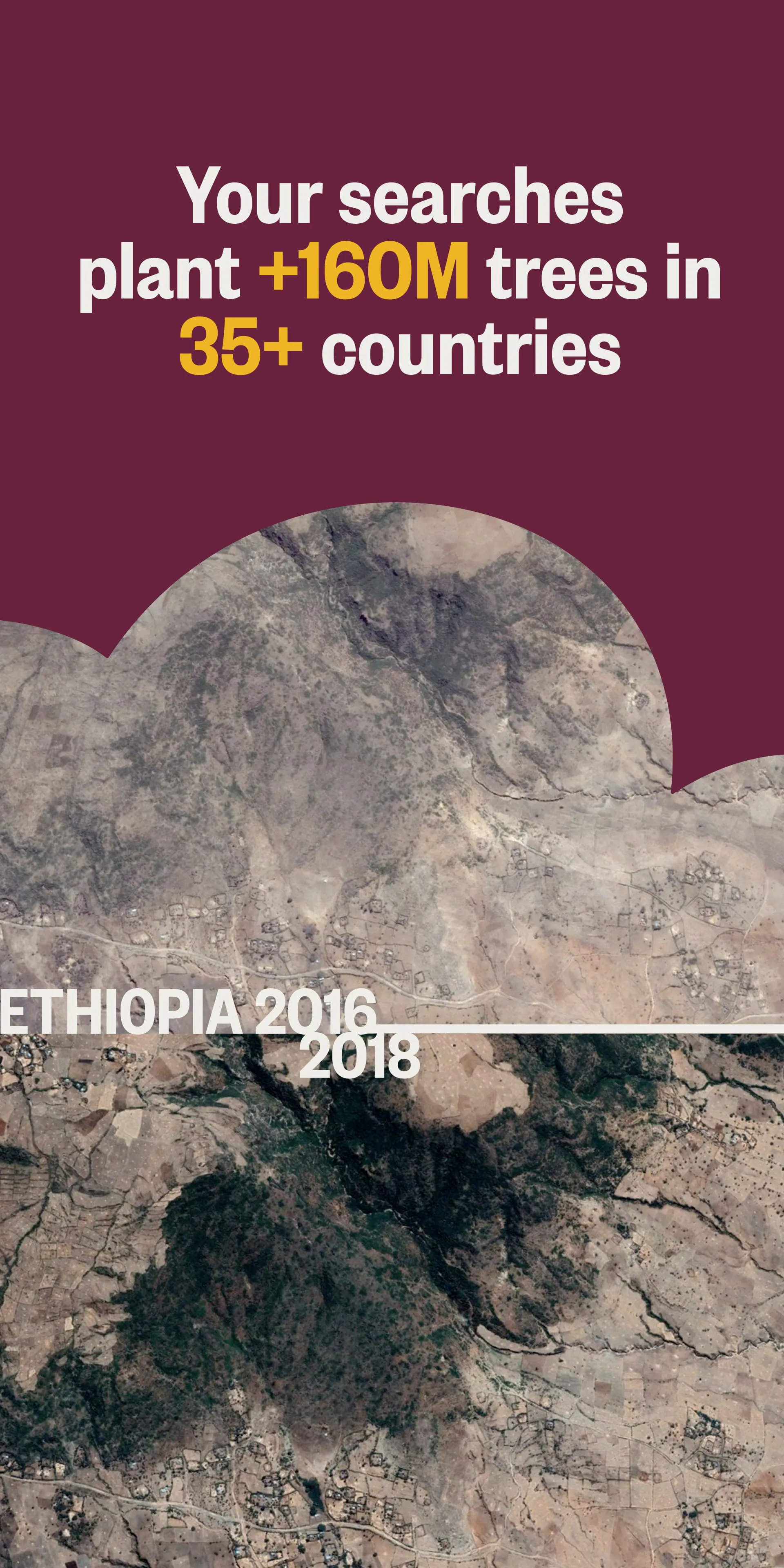 Ecosia: Browse to plant trees.