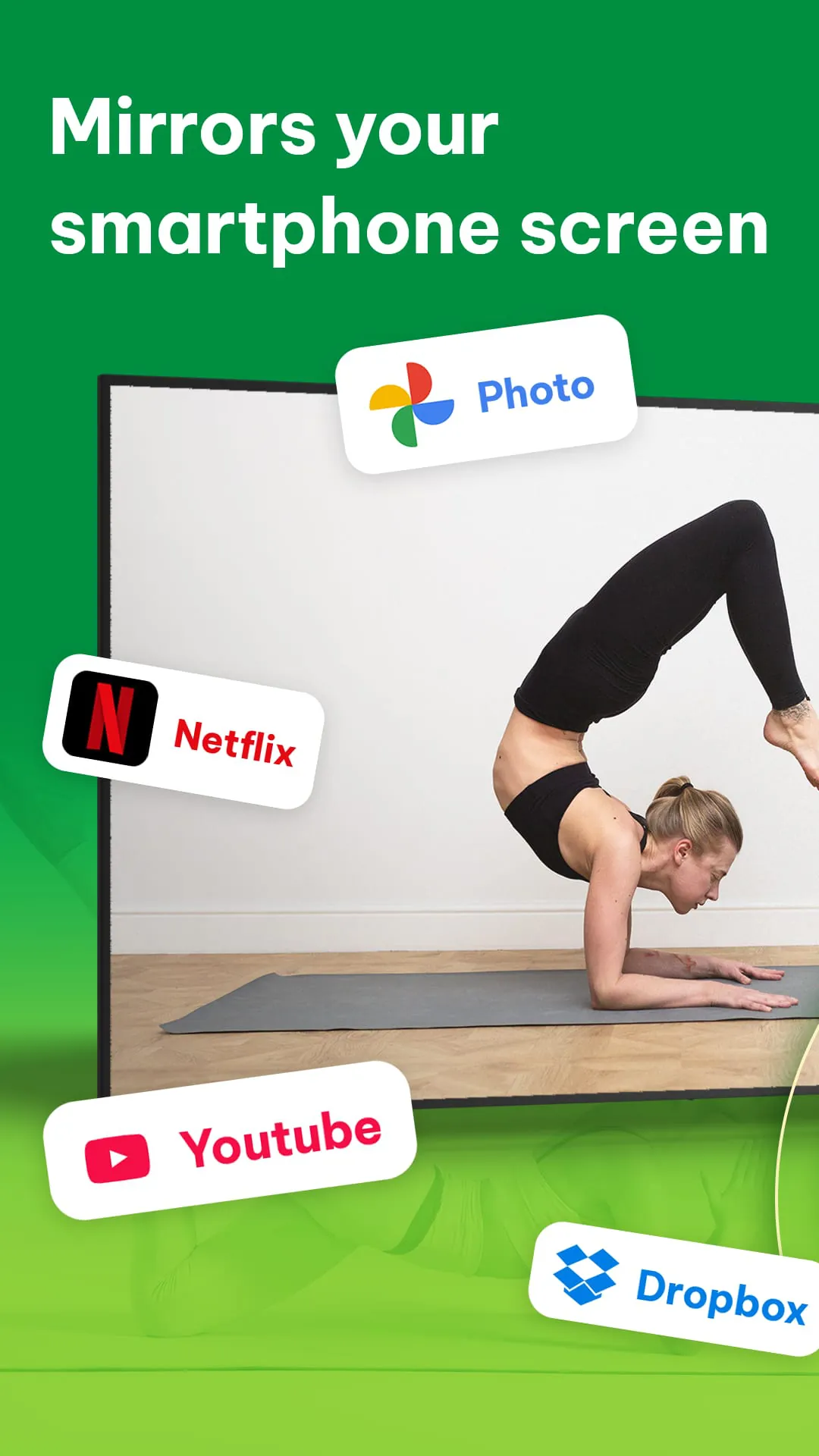 Connect the phone to TV