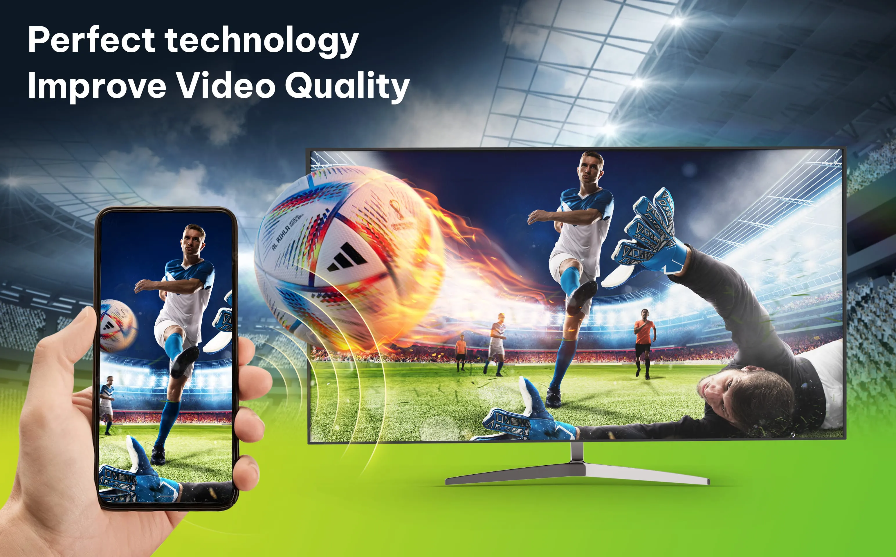 Connect the phone to TV