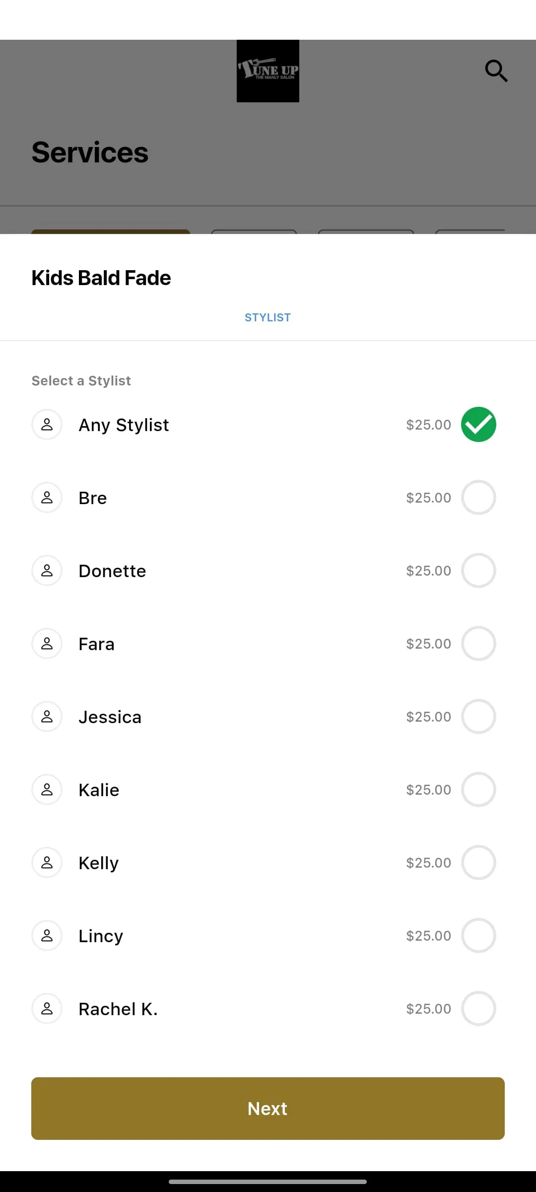 Tune Up, The Manly Salon