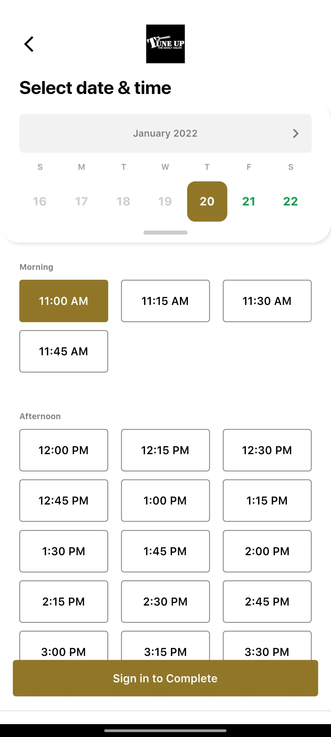 Tune Up, The Manly Salon