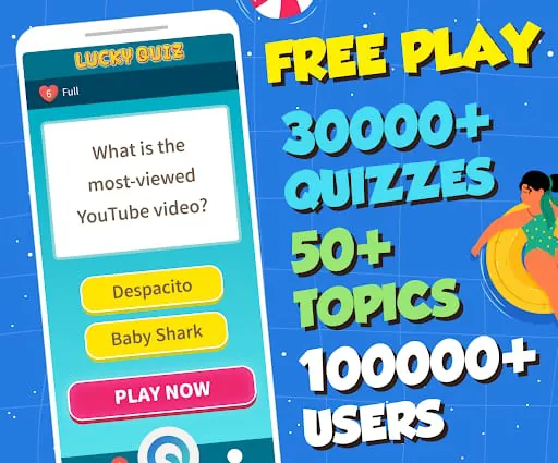 Fun trivia game - Lucky Quiz