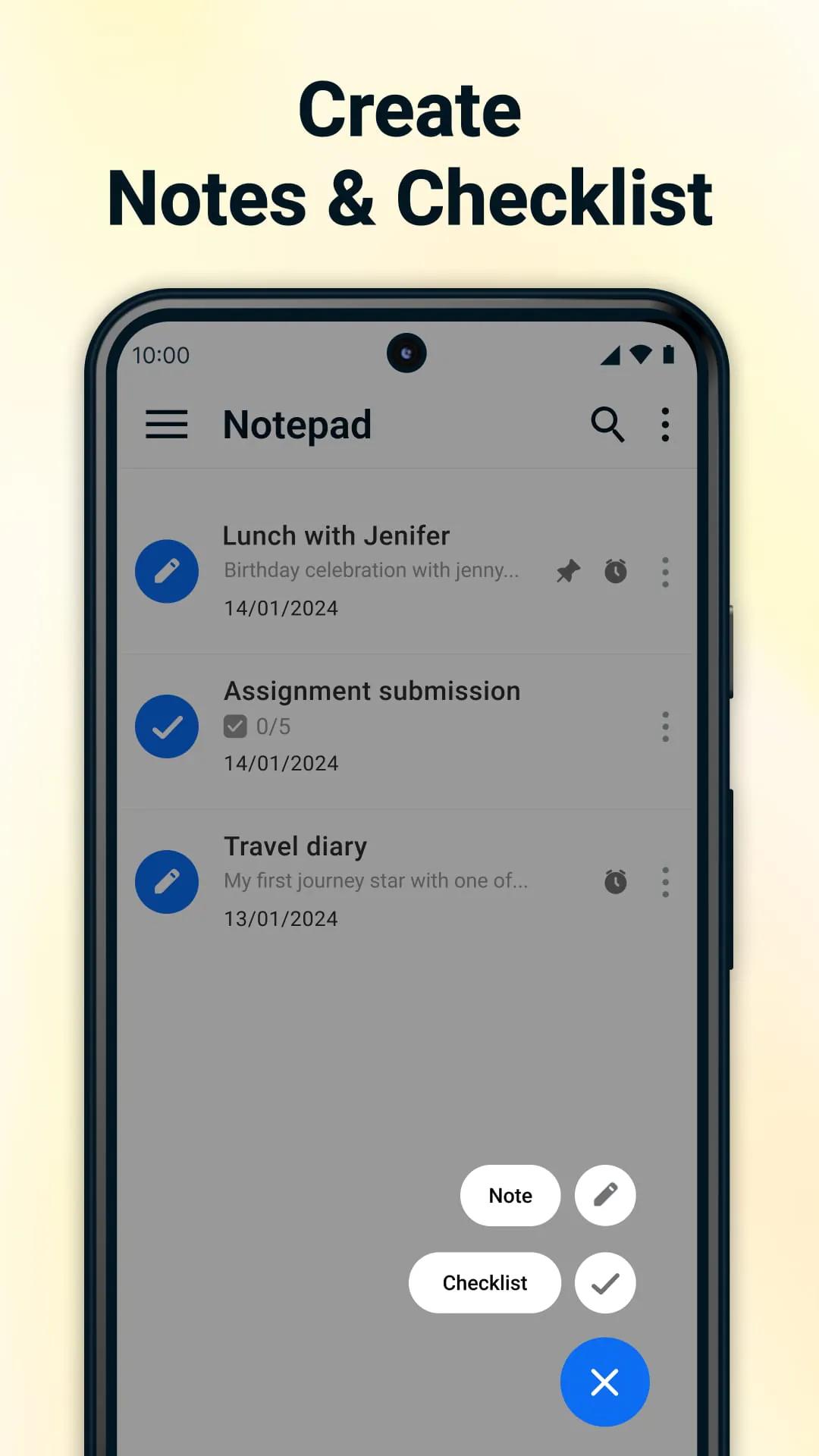 Notepad - Notes and Notebook