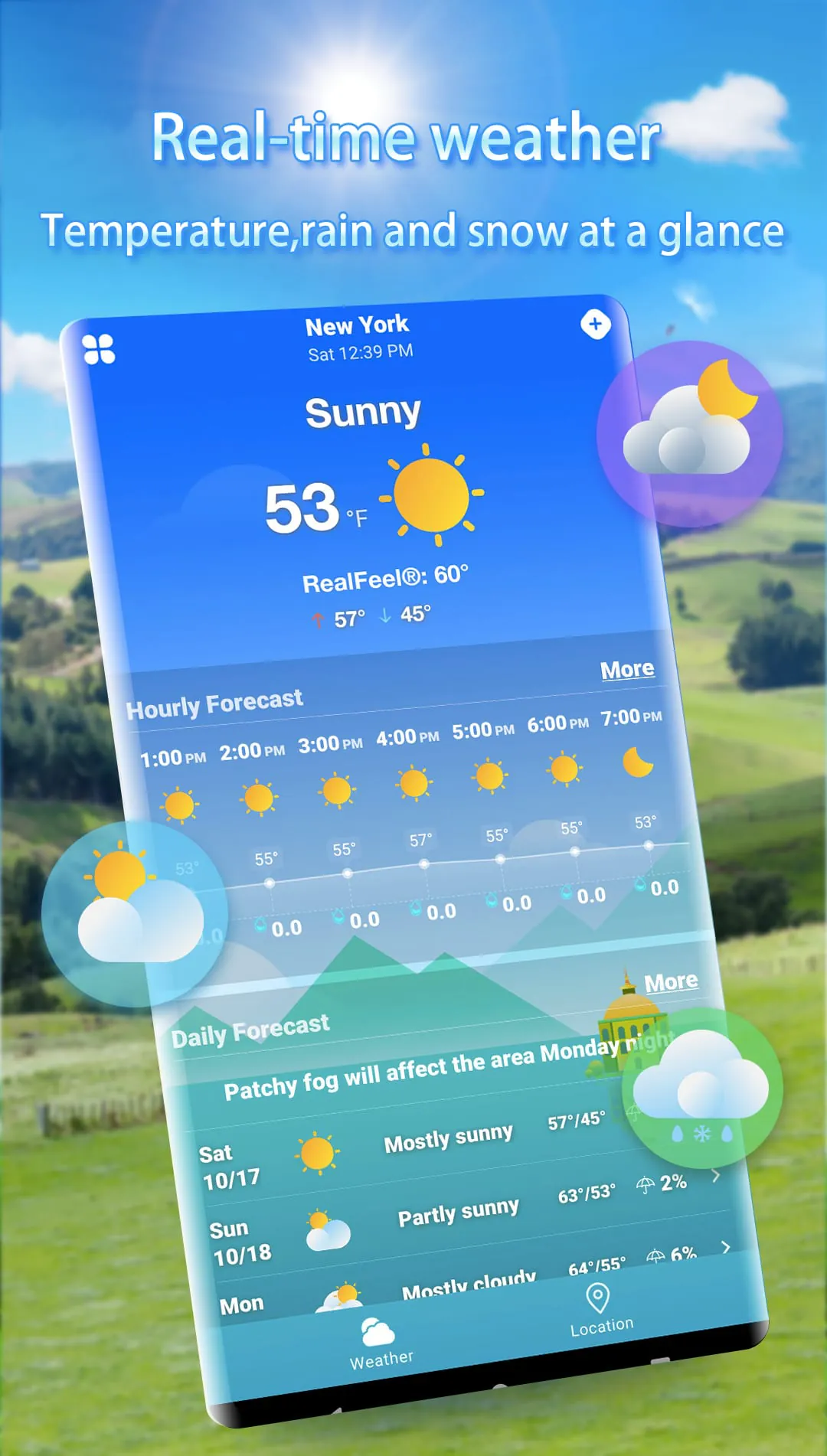 Weather Live - Widget & Alerts