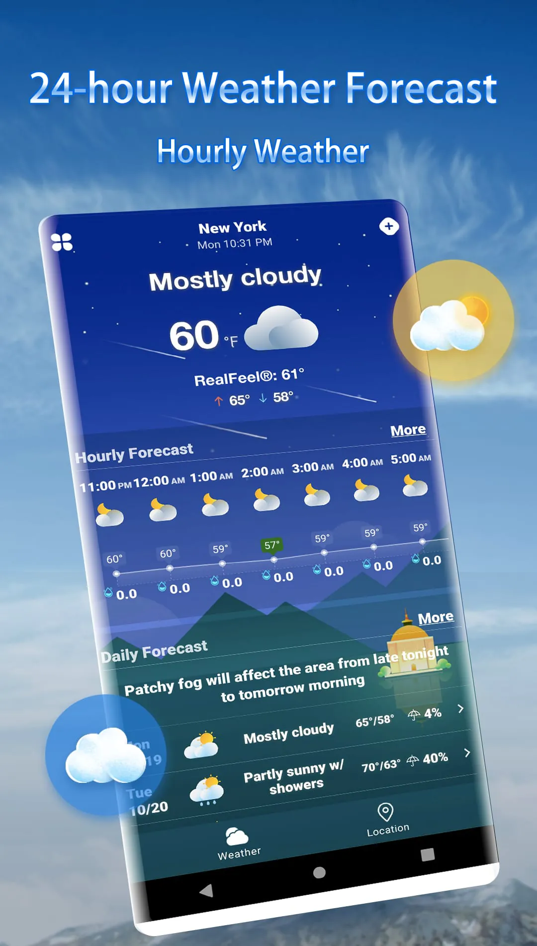 Weather Live - Widget & Alerts