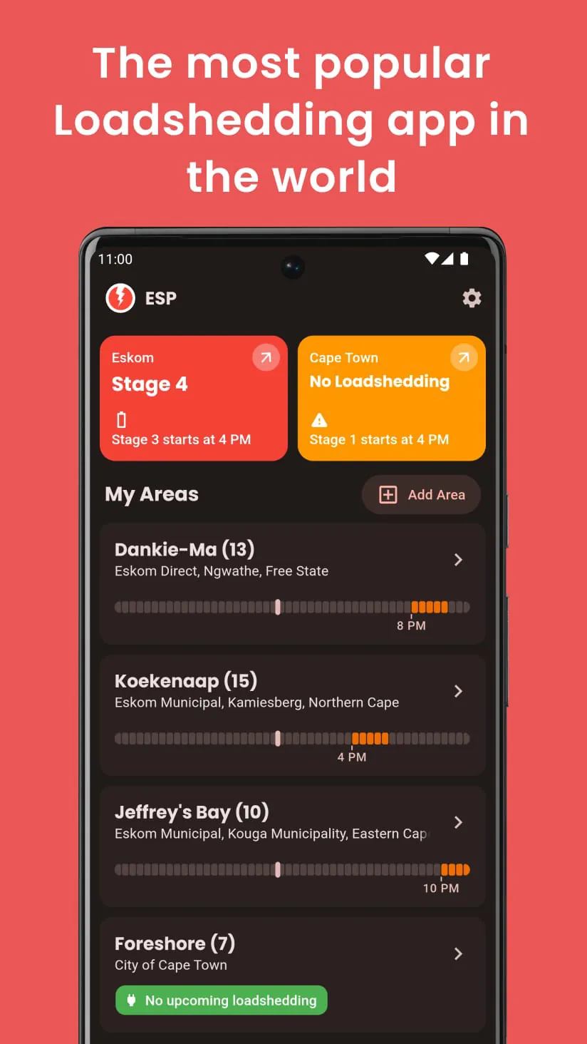 ESP "EskomSePush" Loadshedding