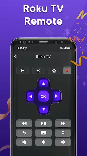 TV remote control for Roku