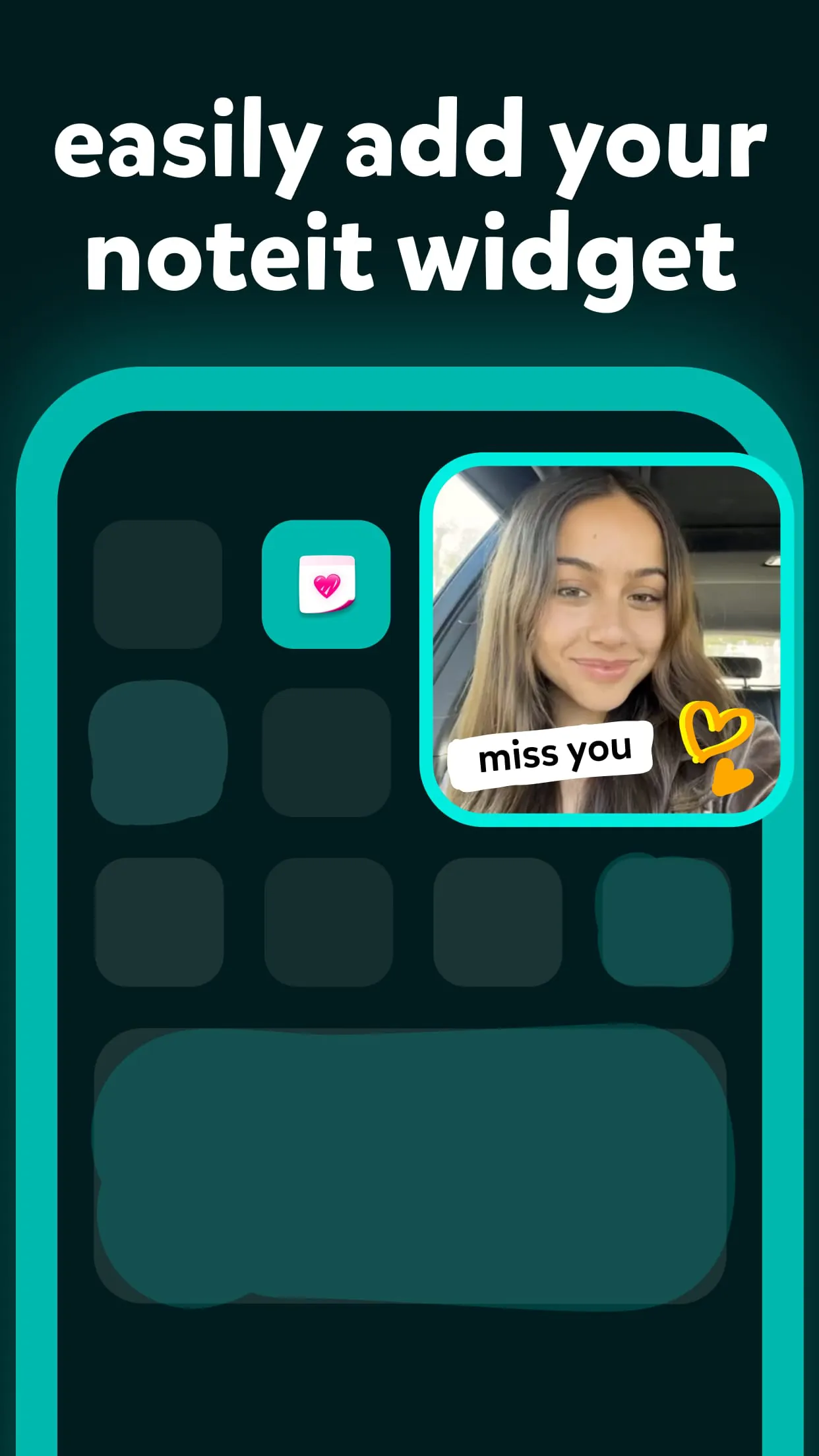 noteit widget - by sendit
