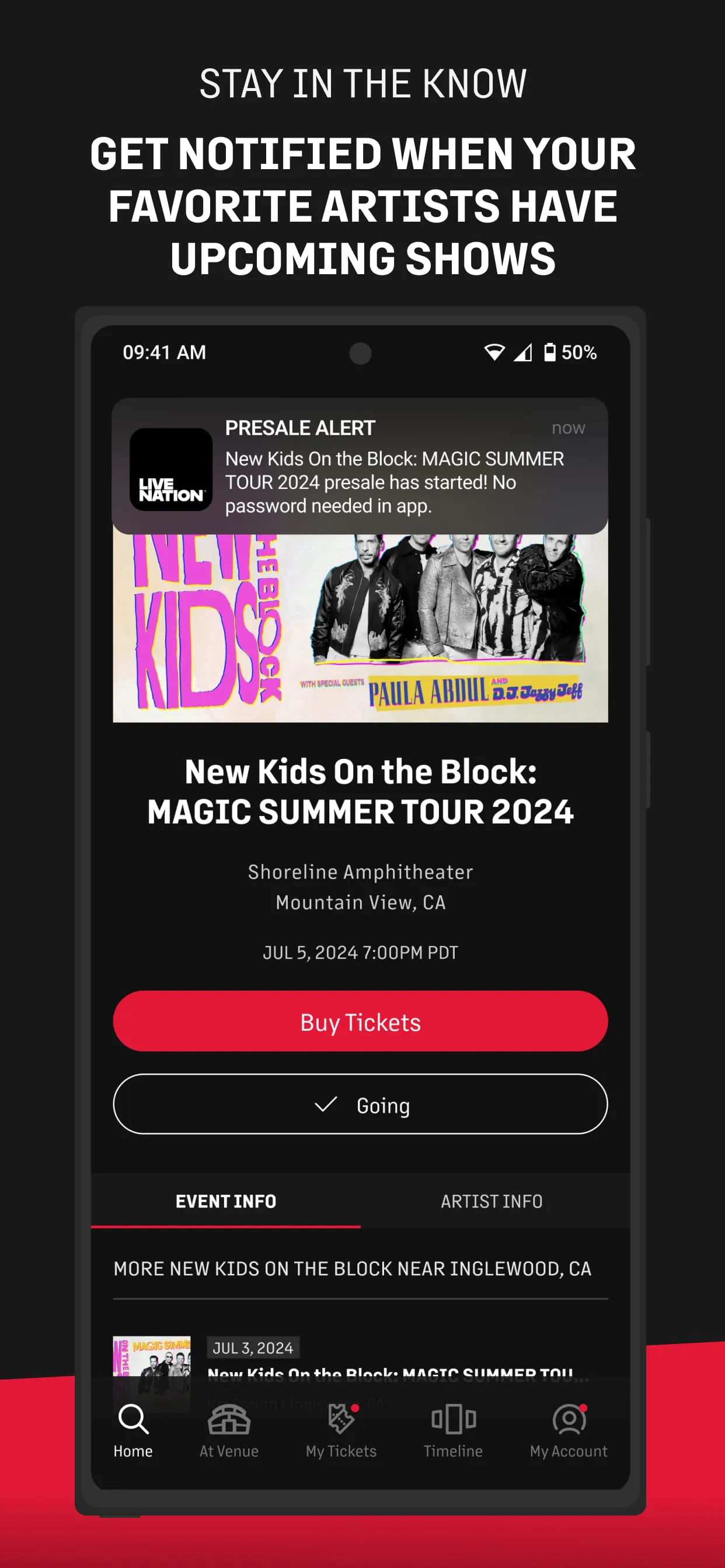 Live Nation At The Concert