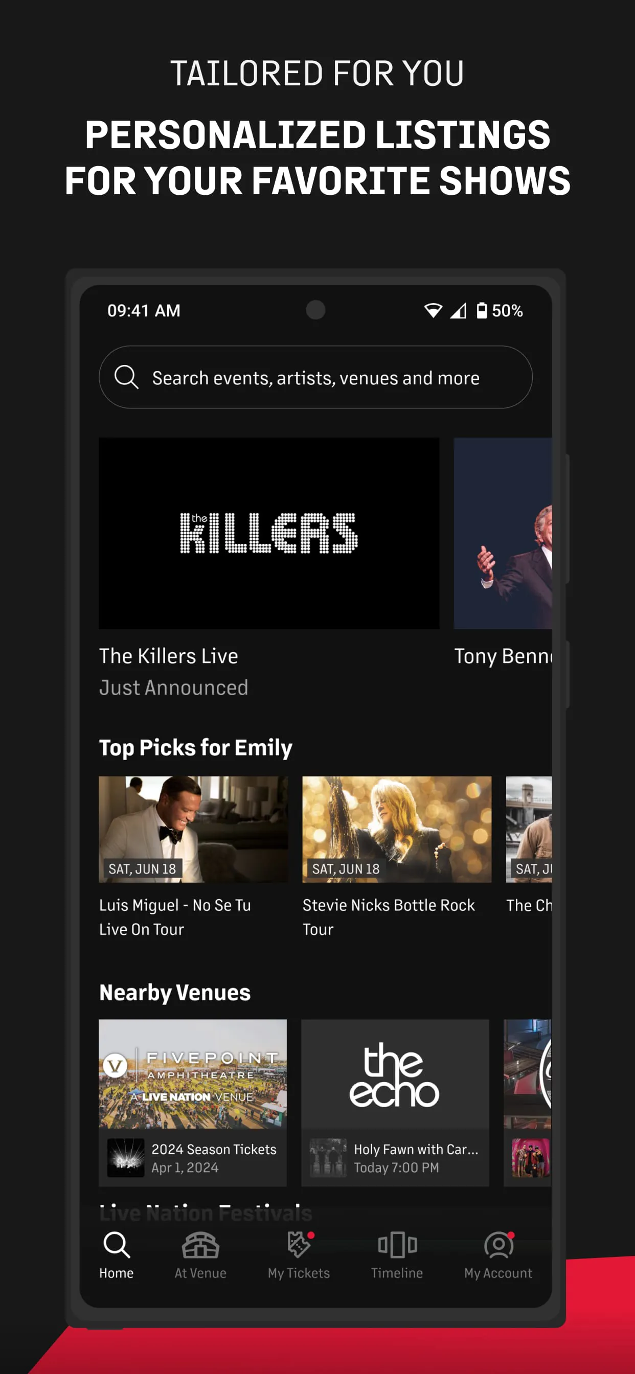 Live Nation At The Concert