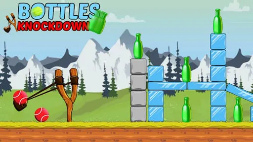 Bottle Shooting Game Knock