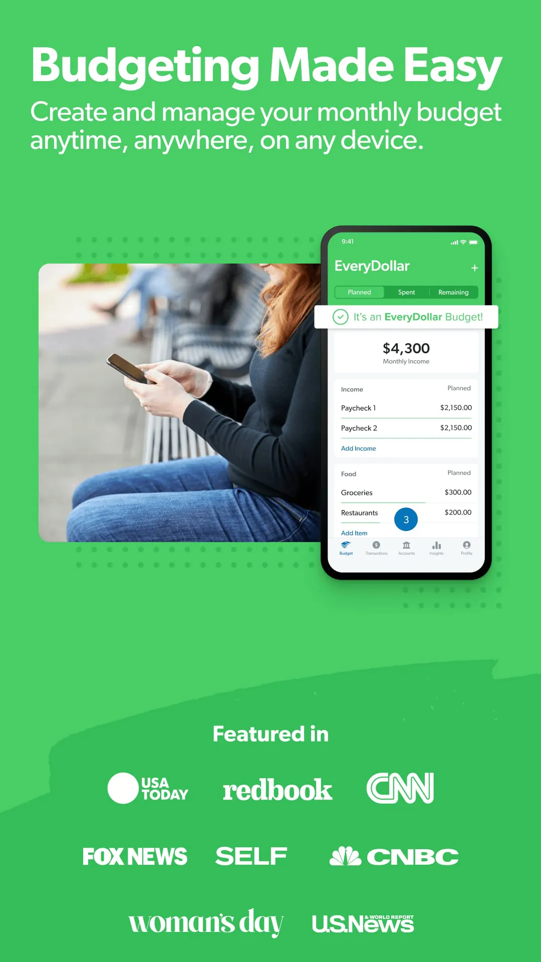 EveryDollar: Budget Tracker