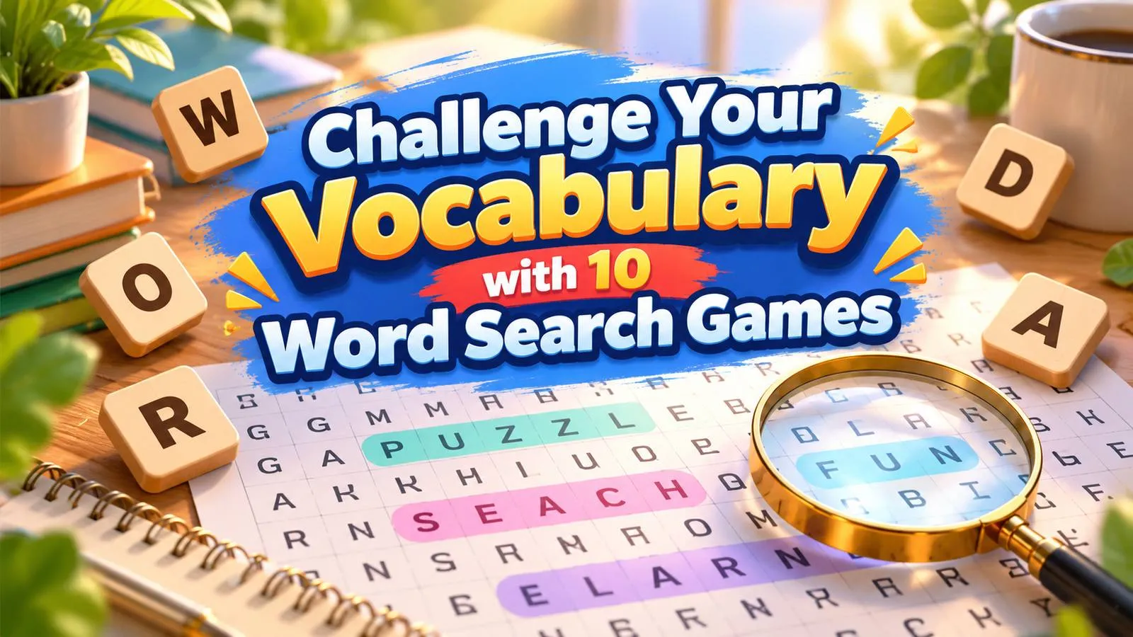 Challenge Your Vocabulary with 10 Word Search Games