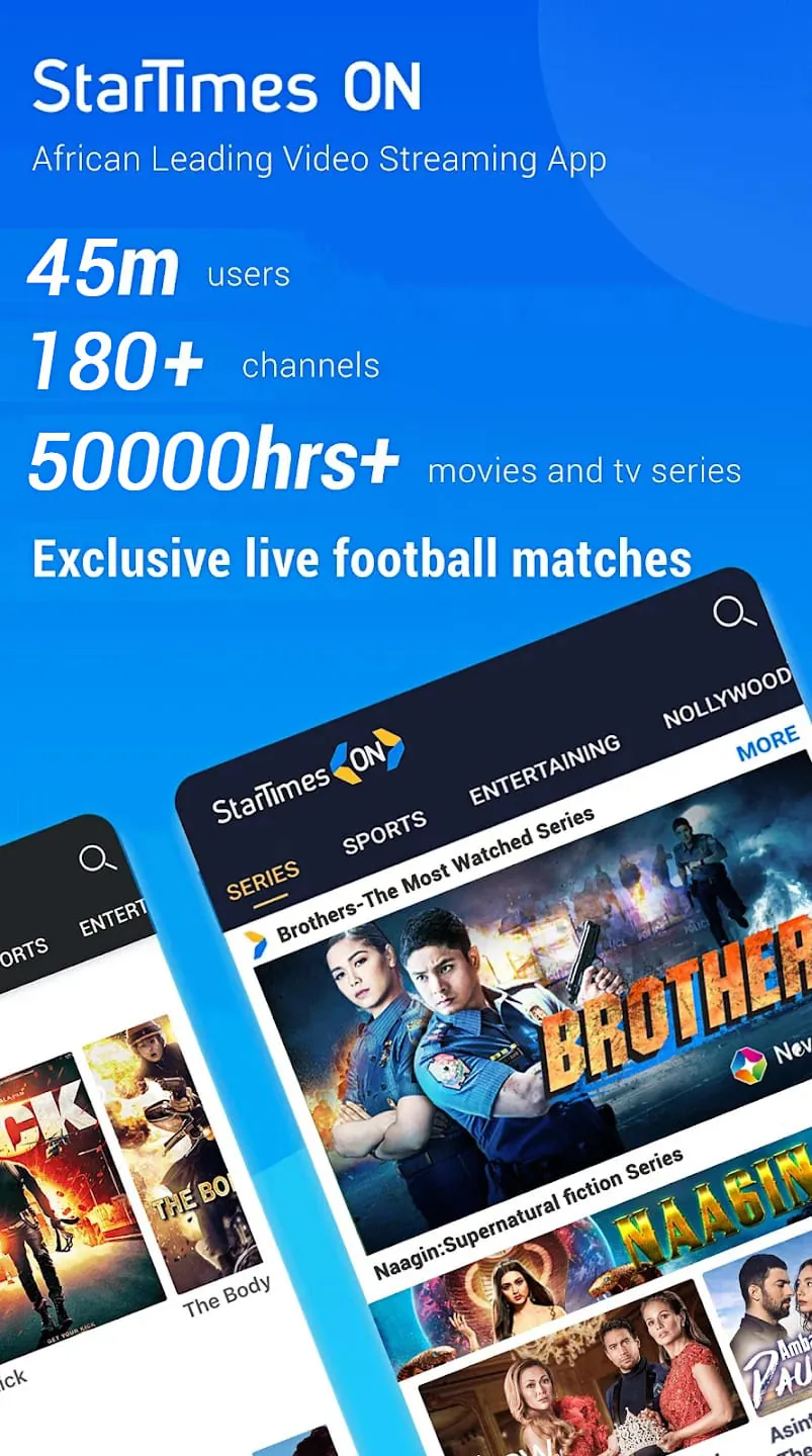 StarTimes ON-Live TV, Football