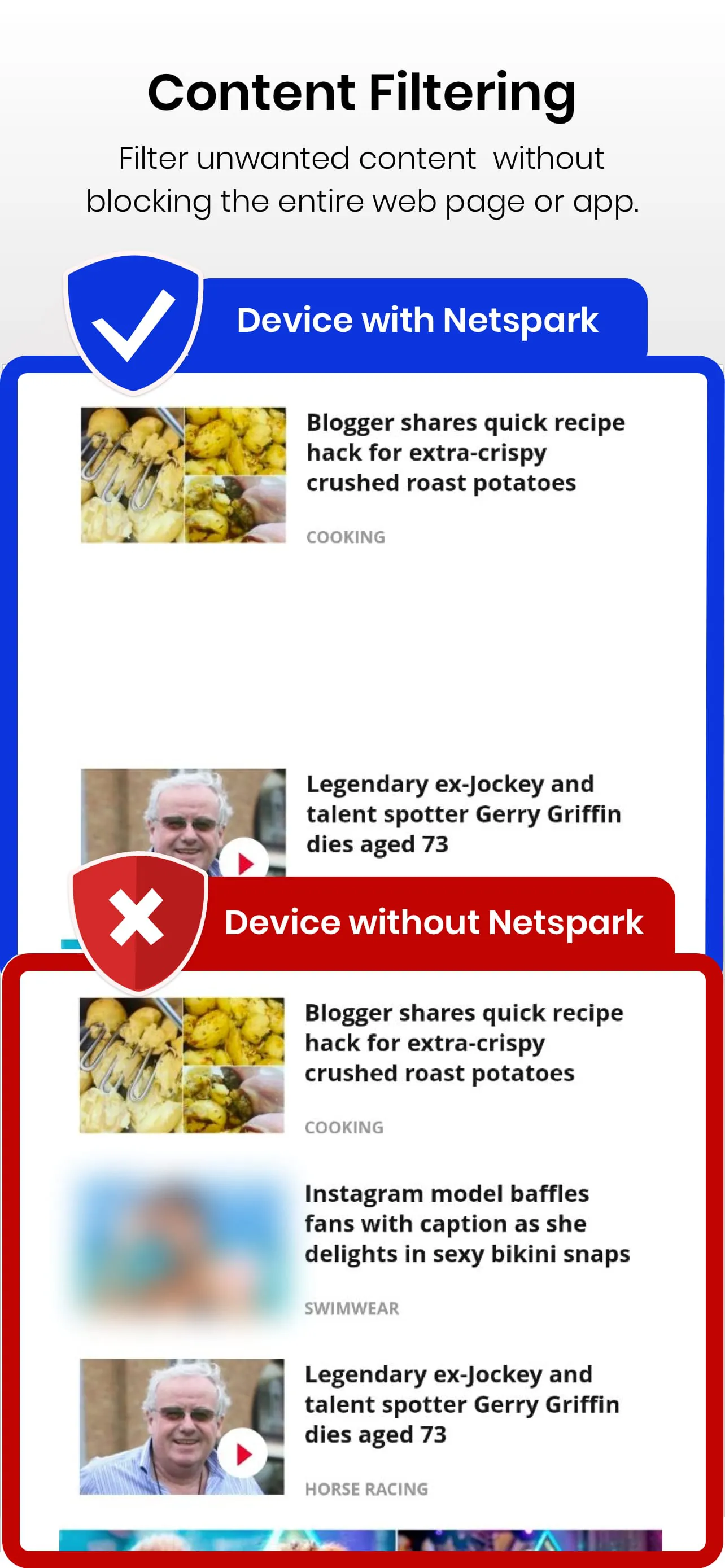 Netspark Real-time filter