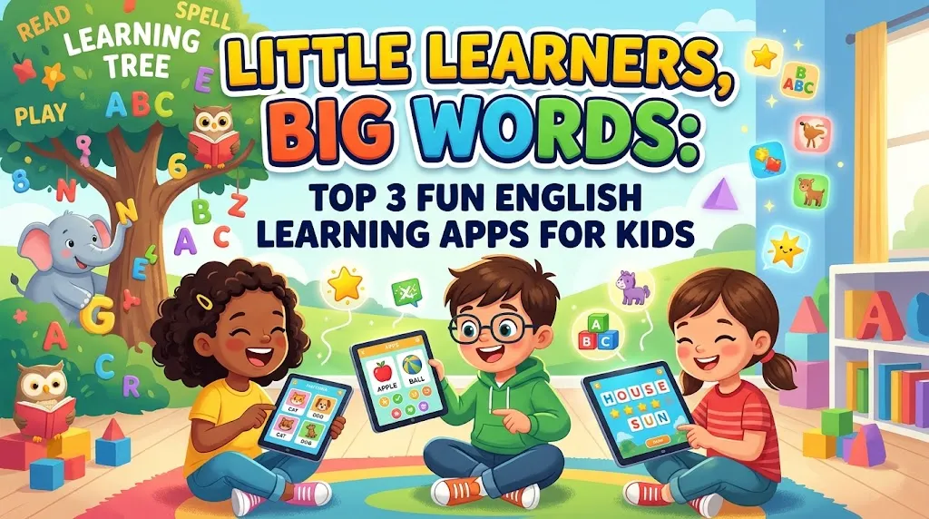 Little Learners, Big Words: Top 3 Fun English Learning Apps for Kids