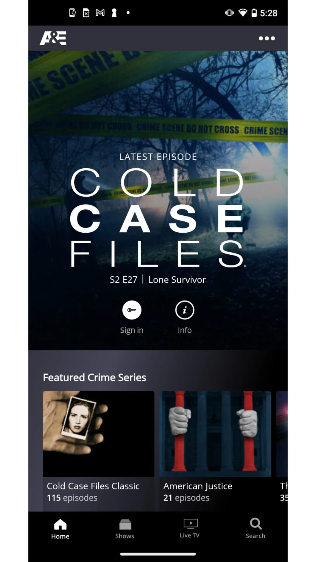 A&E: TV Shows That Matter