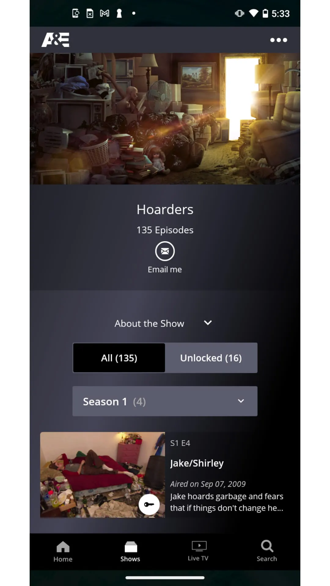 A&E: TV Shows That Matter