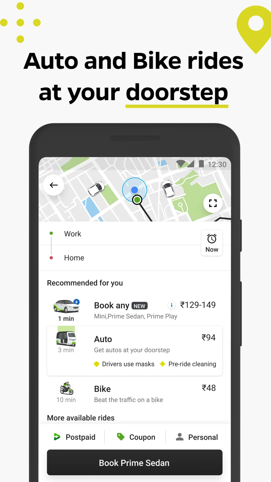 Ola: Book Cab, Auto, Bike Taxi