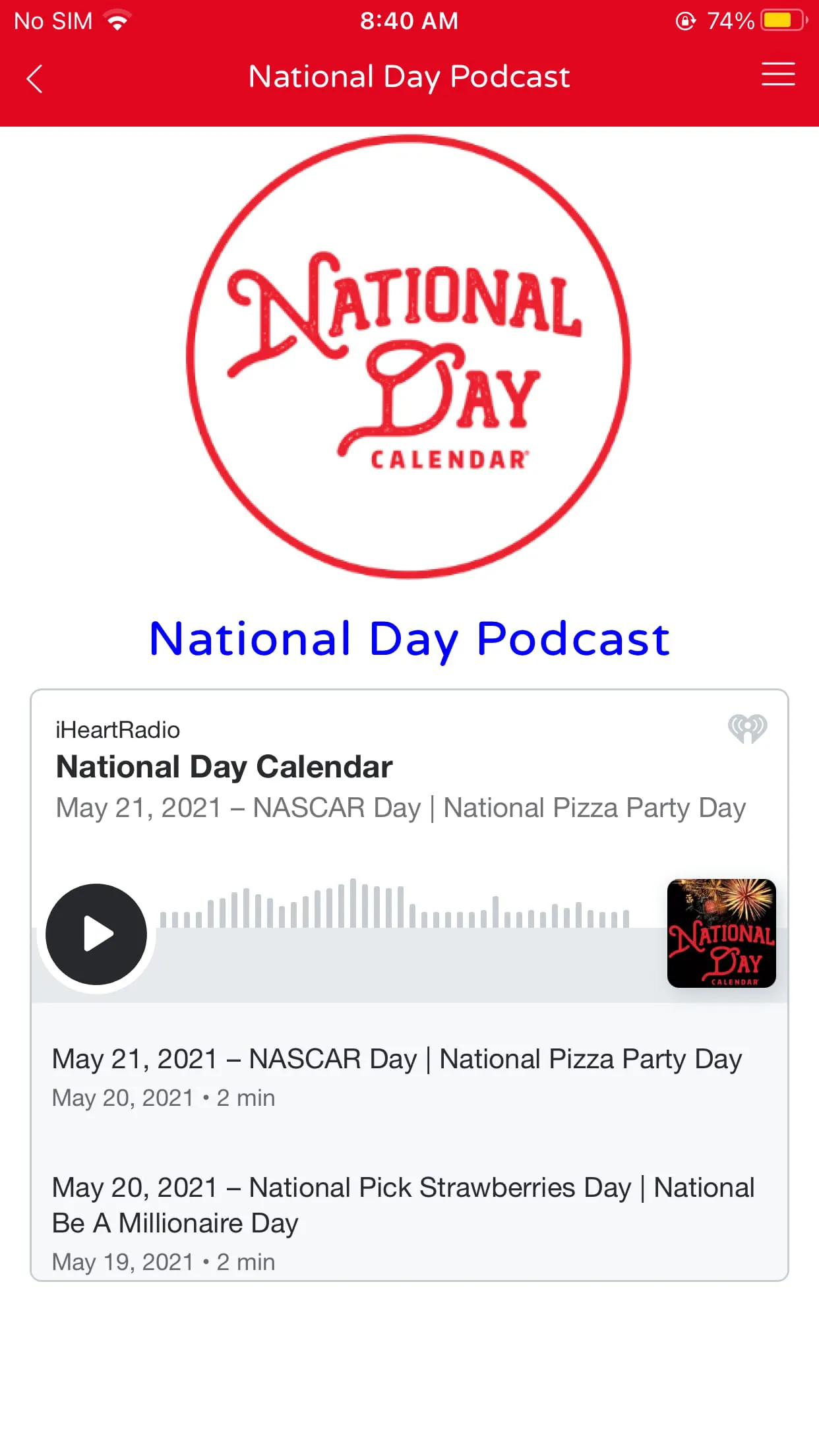 National Day Calendar